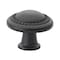 Gliderite Hardware 1-1/4 in. Matte Black Round Beaded Cabinet Knob, 5PK 5222-MB-5 - alternate 1